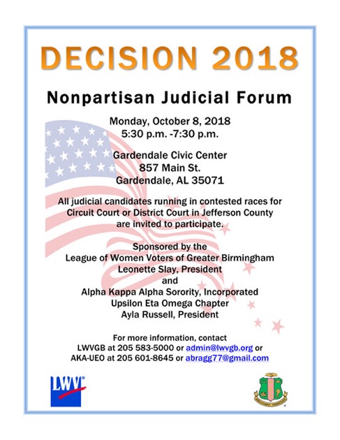 LWVGB DECISION 2018 Judicial Forum Flyer.sm